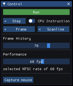 control window