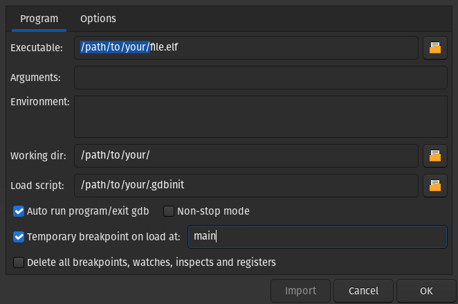 geany program setup