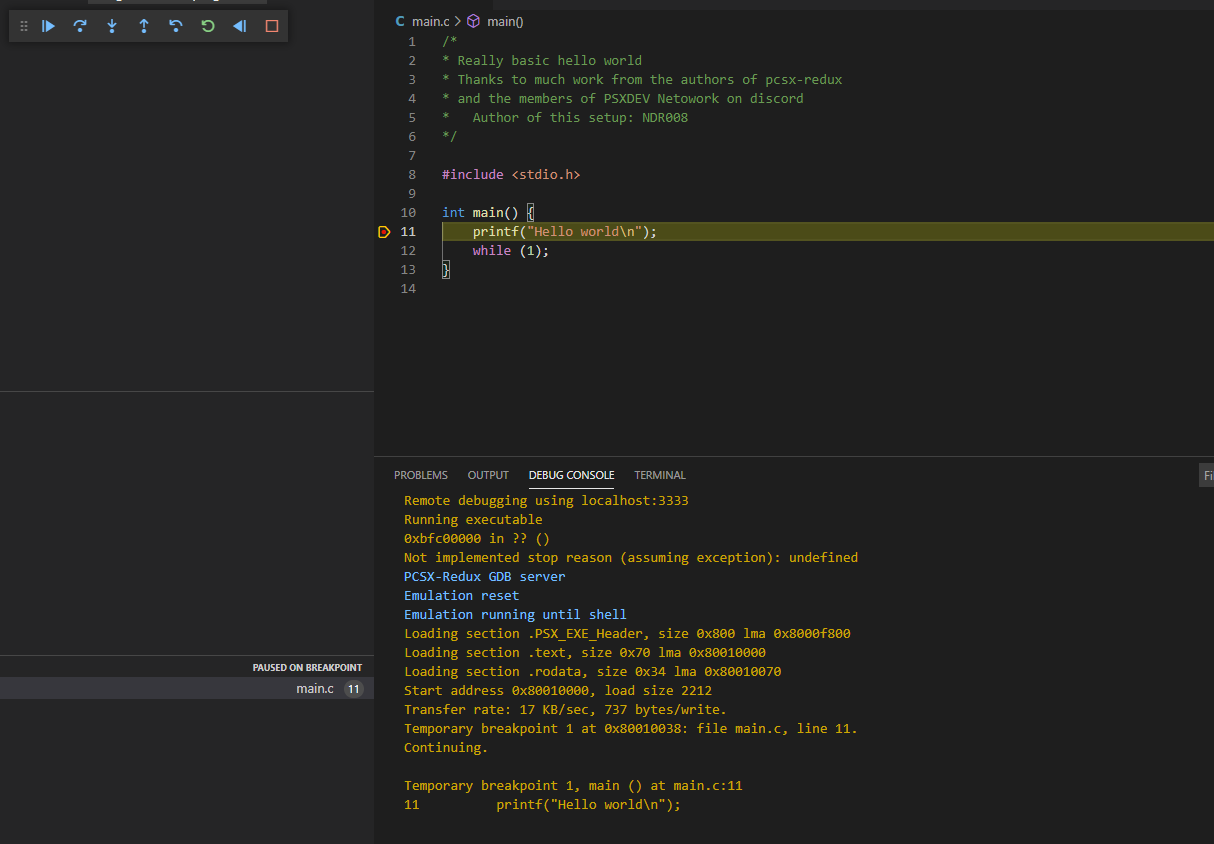 gdb debugging